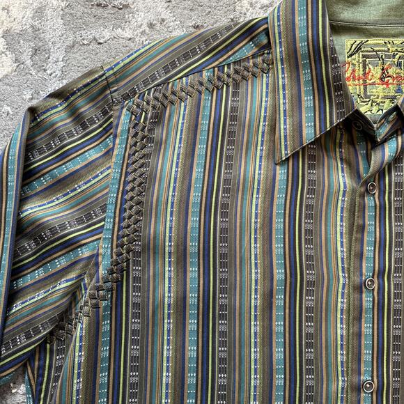 Robert Graham Classic Multicolor Knowledge Wisdom Truth Button Down Shirt‎ Large - Picture 2 of 8